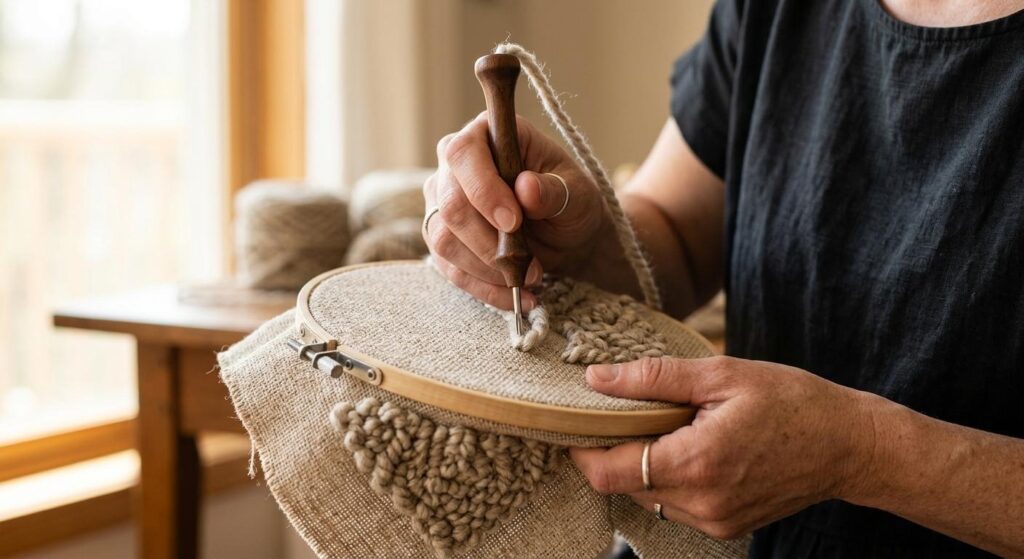 punch needle crafting